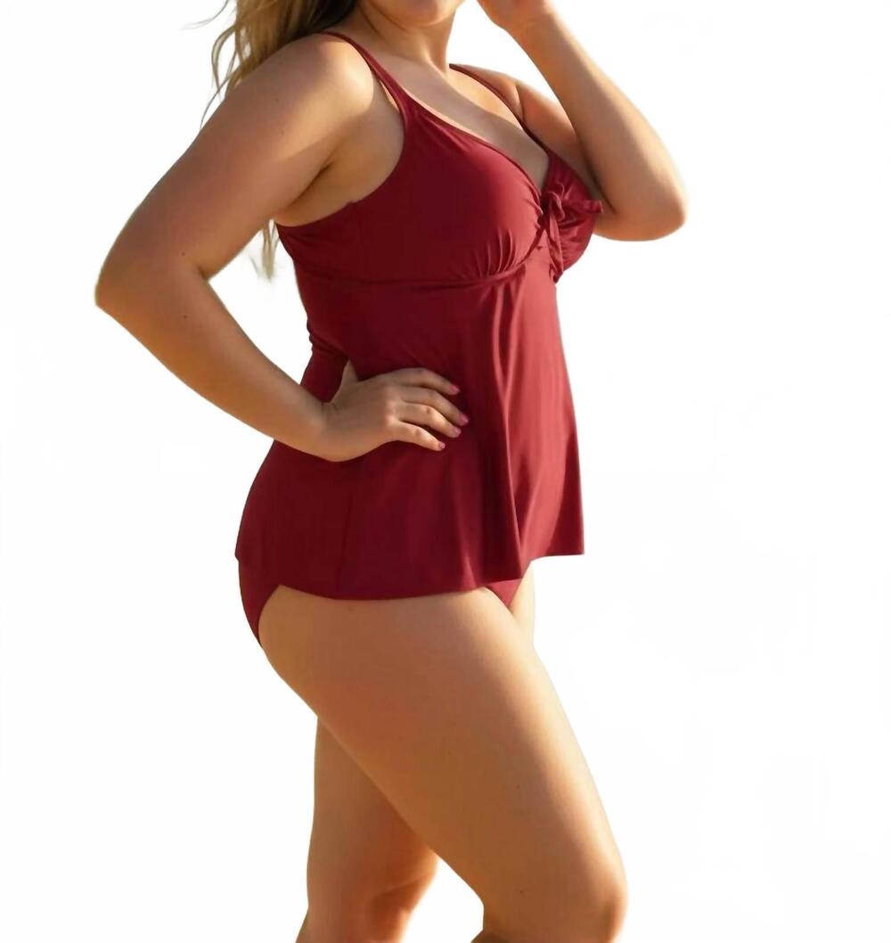 NEW STYLISH SWIMWEAR tankini swim suit in red